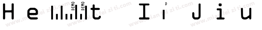 HelloFont ID JiuZhuT字体转换